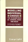 Modelling individual choice