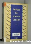 Lexique des sciences sociales