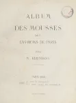 Album des mousses des environs de paris