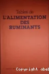 Tables de l'alimentation des ruminants