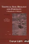 Tropical soil biology and fertility : a handbook of methods.