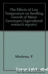 The effects of low temperature on seedling growth of maize genotypes