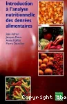 Introduction  l'analyse nutritionnelle des denres alimentaires