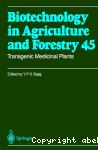 Transgenic medicinal plants