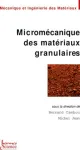 Micromcanique des matriaux granulaires