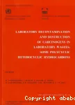 Laboratory decontamination and destruction of carcinogens in laboratory wastes : some polycyclic heterocyclic hydrocarbons