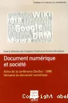 Document numrique et socit