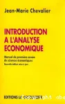 Introduction  l'analyse conomique. Manuel de premire anne de sciences conomiques