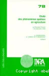 Etude des phnomnes spatiaux en agriculture