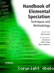 Handbook of elemental speciation : Techniques and methodology