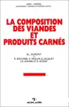 La composition des viandes et produits carnes; Proposition pour l'etablissement d'une table de composition des viandes et produits carnes