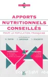 Apports nutritionnels conseills pour la population francaise