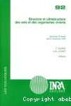 Structure et ultrastructure des sols et des organismes vivants