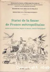 Statut de la faune de France mtropolitaine : statuts de protection, dgrs de menace, statuts biologiques