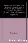 The research process : the library's contribution in times of constraint