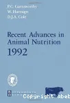 Recent advances in animal nutrition. 1992