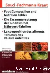 Food composition and nutrition tables. Die zusammensetzung der lebensmittel. Nahrwert-tabellen. La composition des aliments. Tableaux des valeurs nutritives