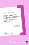 Sciences et pays en dveloppement. Afrique subsaharienne francophone