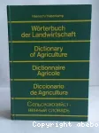 Worterbuch der Landwirtschaft, Deutsch-English-Franzosich-Spanisch-Russich, Systematisch und alphabetisch