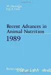 Recent advances in animal nutrition - 1990