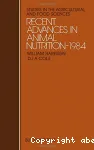 Recent advances in animal nutrition 1985