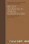 Recent advances in animal nutrition 1987