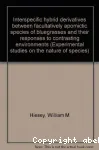 Experimental studies on the nature of species 6. interspecific hybrid derivatives between facultatively apomictic species of bluegrasses and their responses to contrasting environments