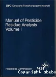 Manual of pesticide residue analysis. Working group analysis