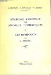 Anatomie rgionale des animaux domestiques. V.2 : Les ruminants