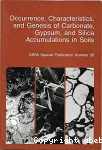 Occurrence, characteristics, and genesis of carbonate, gypsum and silica accumulations in soils