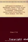 Leafhoppers (Cicadellidae): a bibliography, generic check-list and index to the world literature 1956-1985