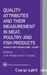 Quality attributes and their measurement in meat, poultry and fish products