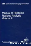 Manual of pesticide residue analysis