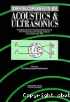 Developments in acoustics and ultrasonics