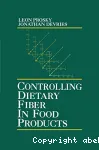 Controlling dietary fiber in food products