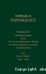 Metallobiochemistry. Part D : physical and spectroscopic methods for probing metal ion environments in metalloproteins