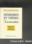 Memoires et theses. L'art et les mthodes