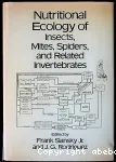 Nutritional ecology of insects, mites, spiders, and related invertebrates