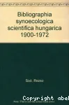 Bibliographia synoecologica scientifica hungarica1900-1972