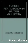 Forest fertilization in Britain